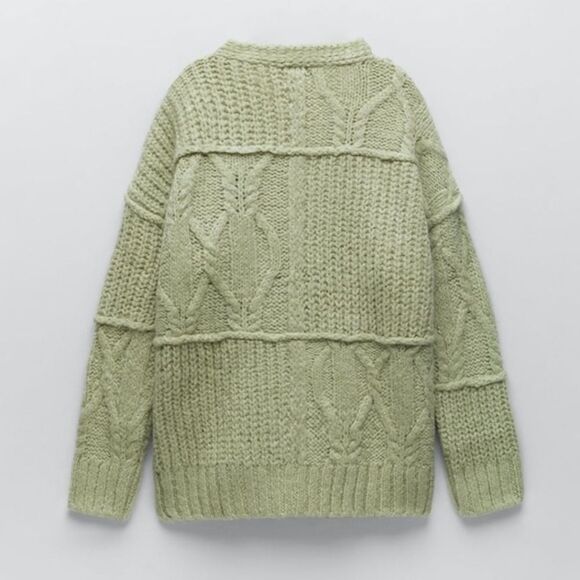 ✨ ZARA PATCHWORK KNIT CARDIGAN✨ - Picture 6 of 13